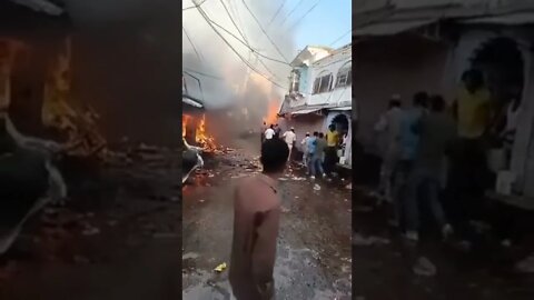 40+ Muslim houses and shops were set on fire in less than 24 hours during Ramadan in Rajasthan,