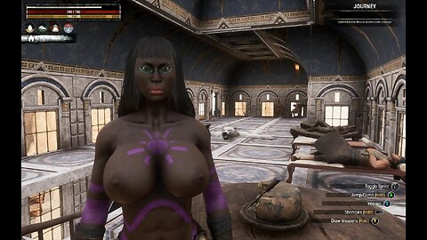 Conan Exiles, Farming Brimstone, Busty, Boobs, Breast Expansion, large tits, huge boob