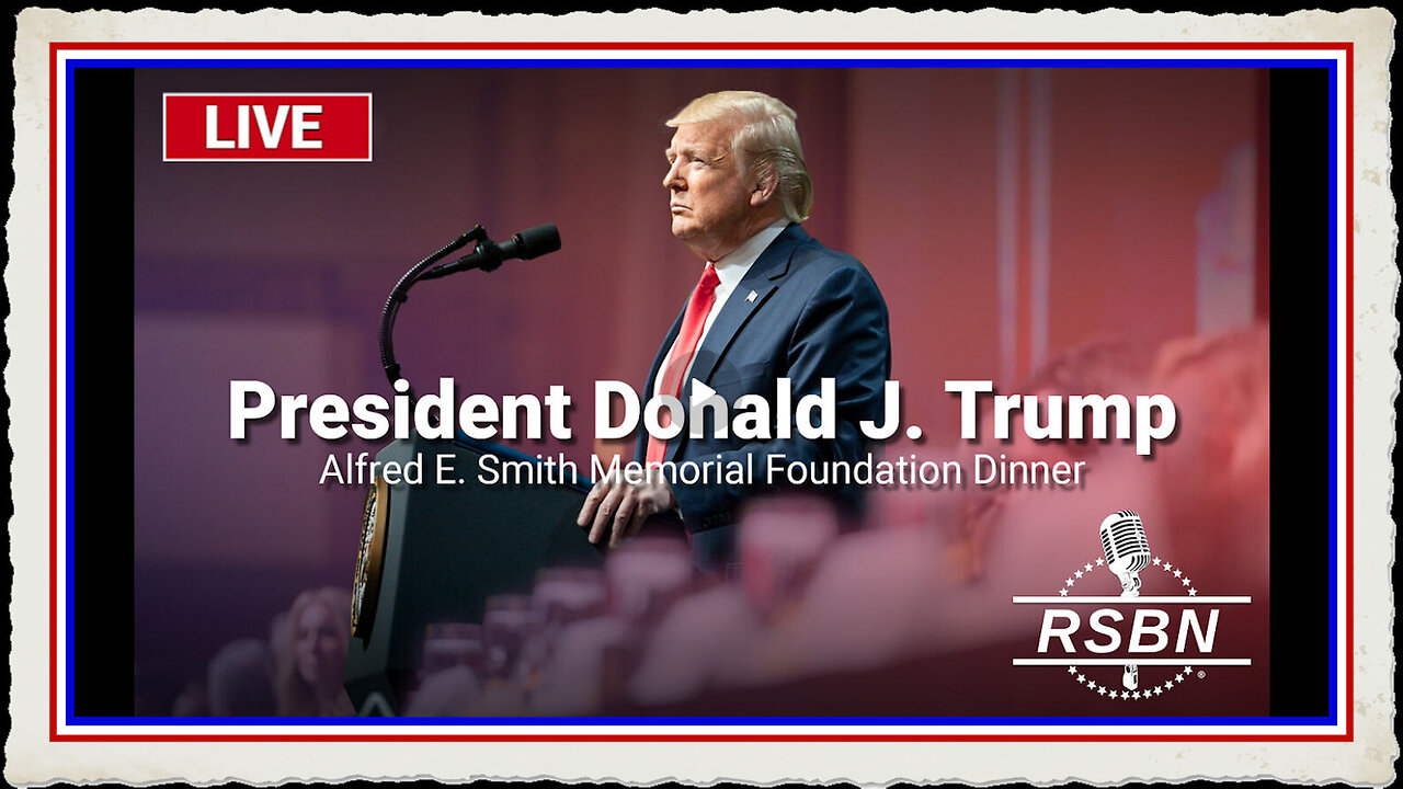 LIVE REPLAY Trump Addresses the Alfred E. Smith Memorial Foundation Dinner in NYC - 10 17 24