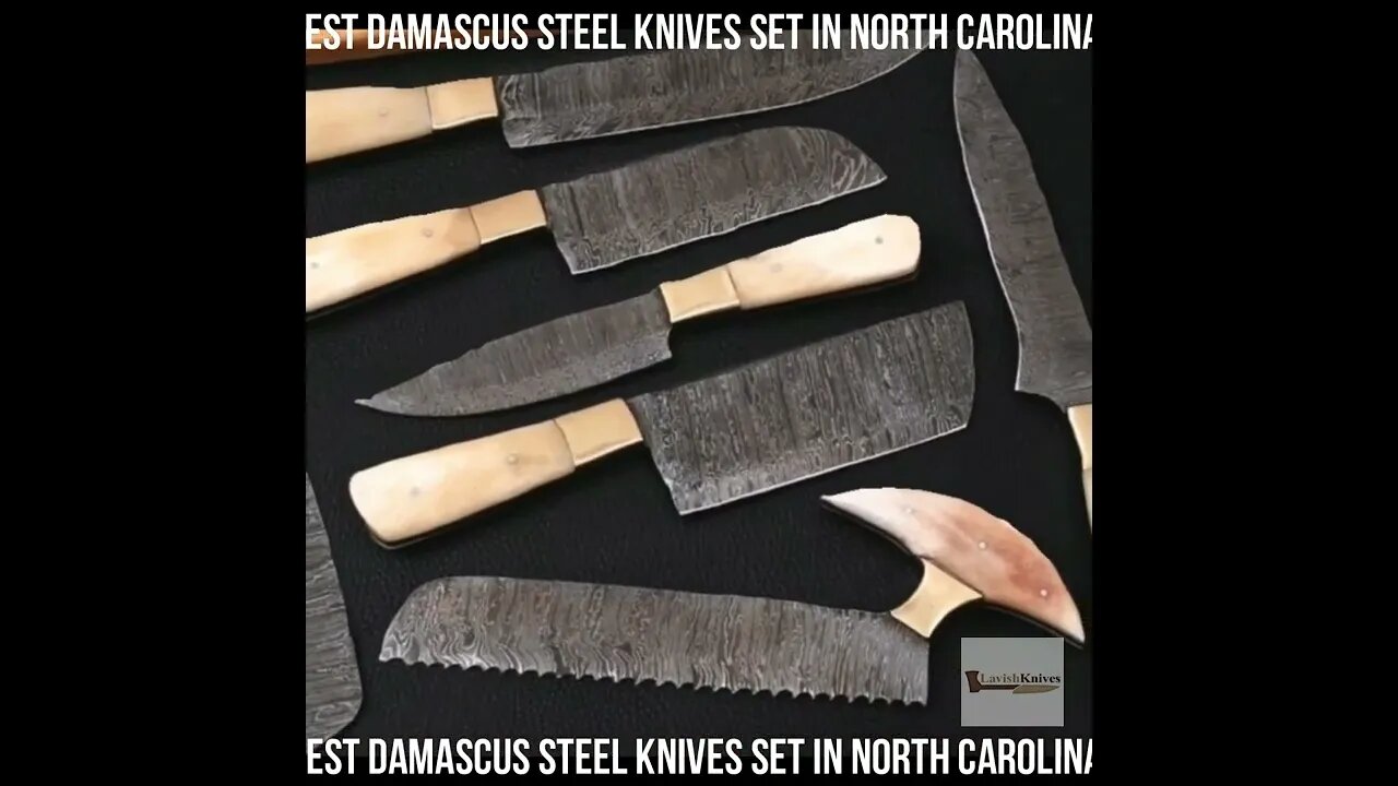 Best Damascus steel knives set in North Carolina #shorts #knives #knife #northcarolina