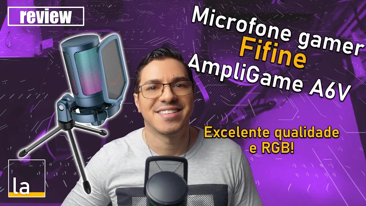 Microfone Fifine A6V AmpliGame - USB com excelente custo benefício e qualidade!