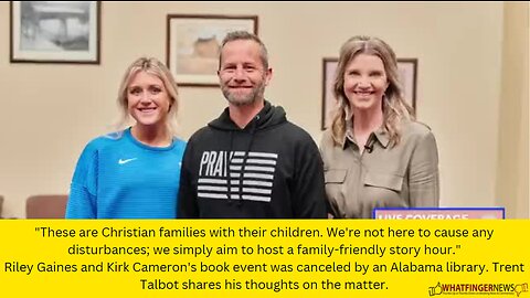 These are Christian families with their children. We're not here to cause any disturbances