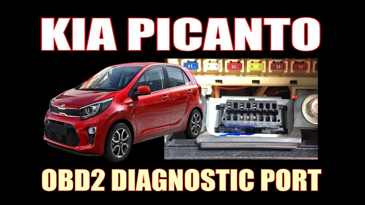 KIA PICANTO - OBD2 DIAGNOSTIC PORT LOCATION