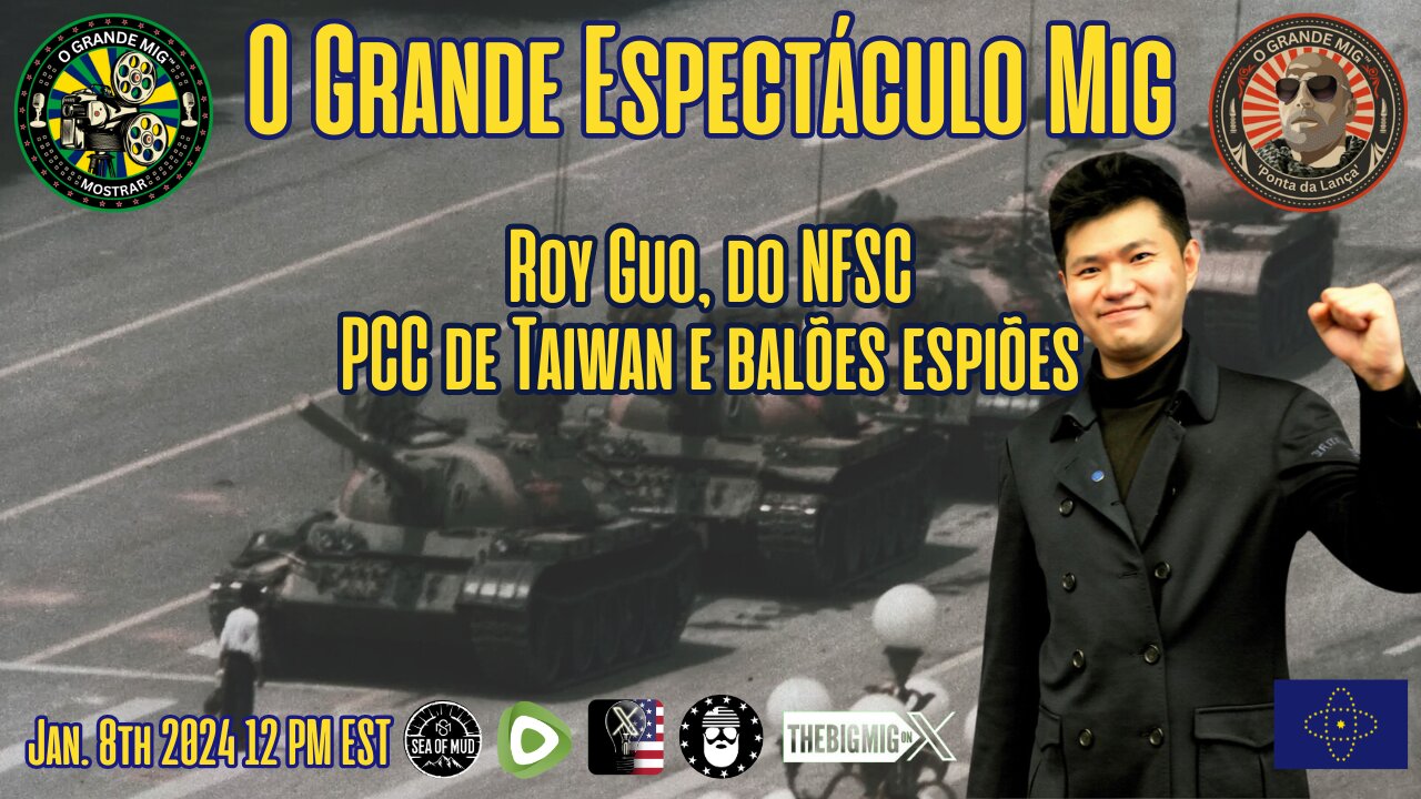 Roy Guo CCP Taiwan e balões espiões do NFSC 👀 Derrube o PCC! |EP196