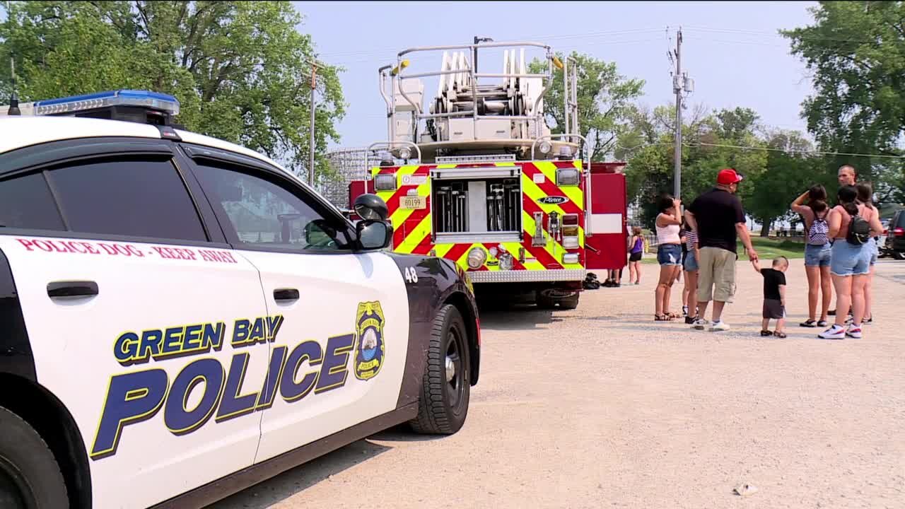 Children meet local heroes