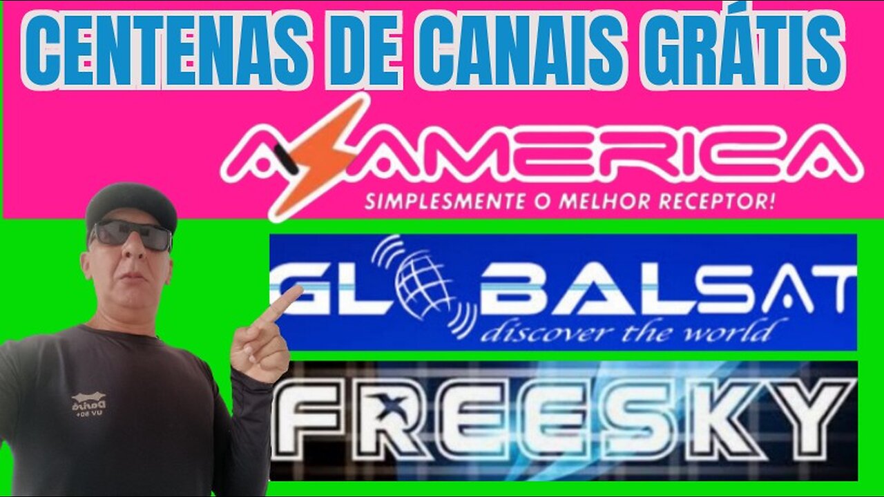 AZAMERICA FREESKY GLOBALSAT CENTENAS DE CANAIS GRATIS