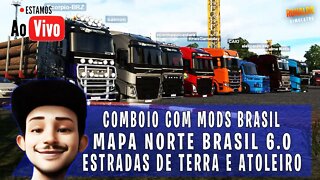 MAPA BRASILEIRO PARA EURO TRUCK SIMULATOR 2 COMBOIO COM MODS BRASILEIROS ETS2 1.42 NORTE BRASIL