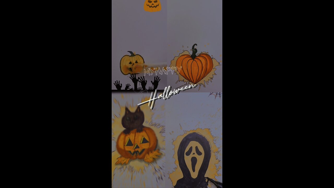 Halloween #fyp #halloween #shorts #drawing
