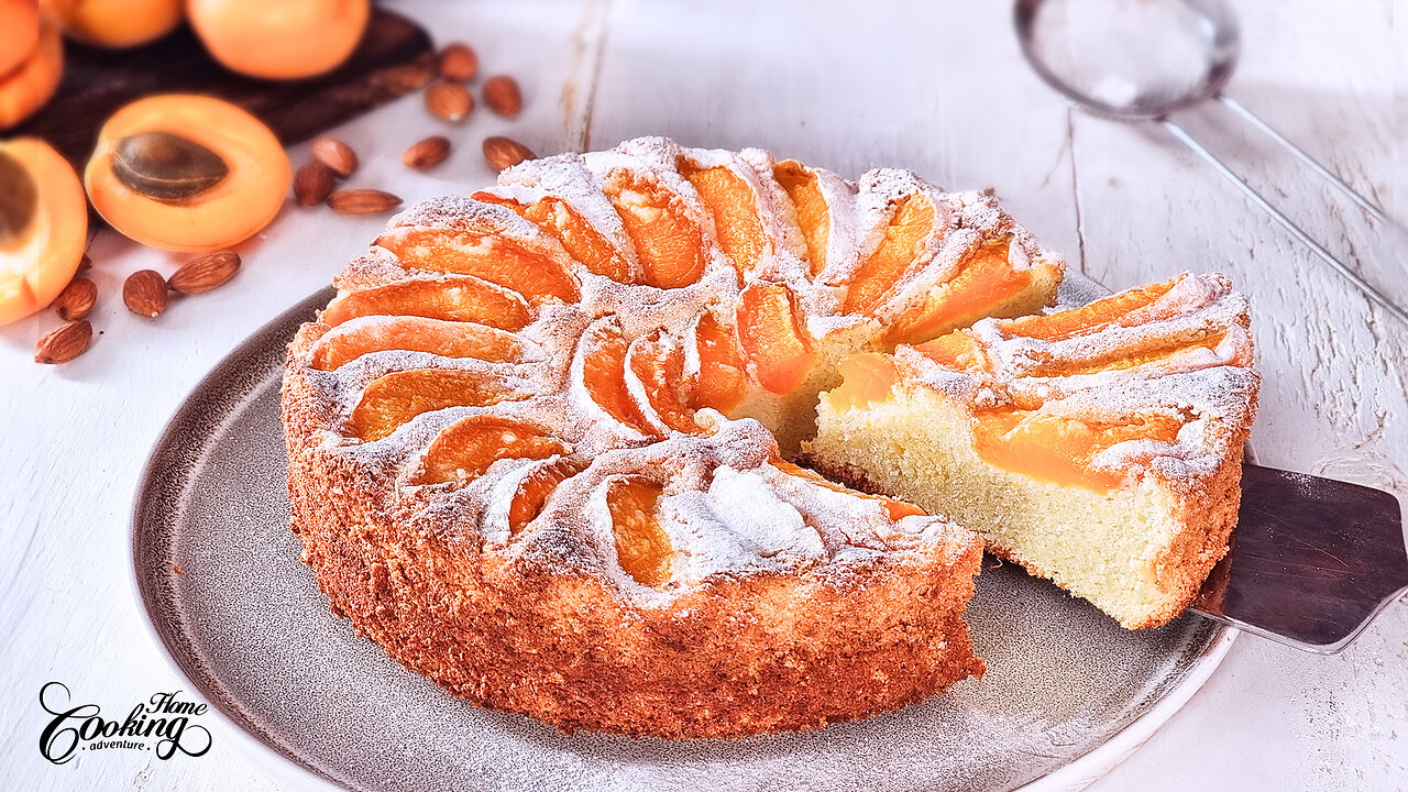 Gluten-Free Apricot Almond Cake - Easy and Quick Summer Dessert Recipe