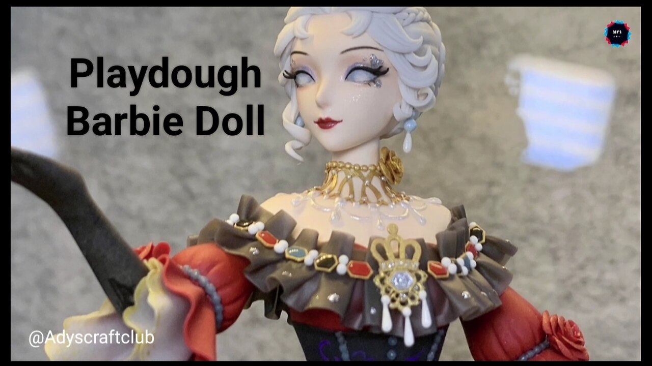 Barbie Doll Play Dough Art | Play dou art