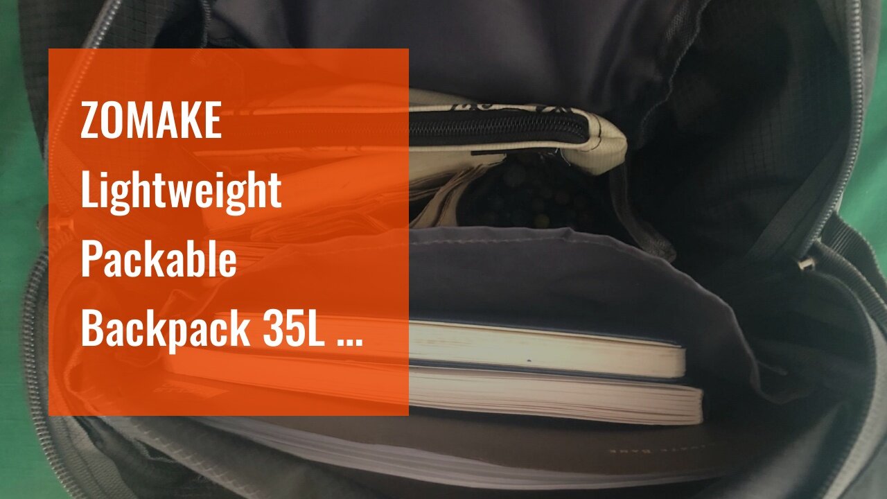 ZOMAKE Lightweight Packable Backpack 35L - Light Foldable Hiking Backpacks Water Resistant Coll...