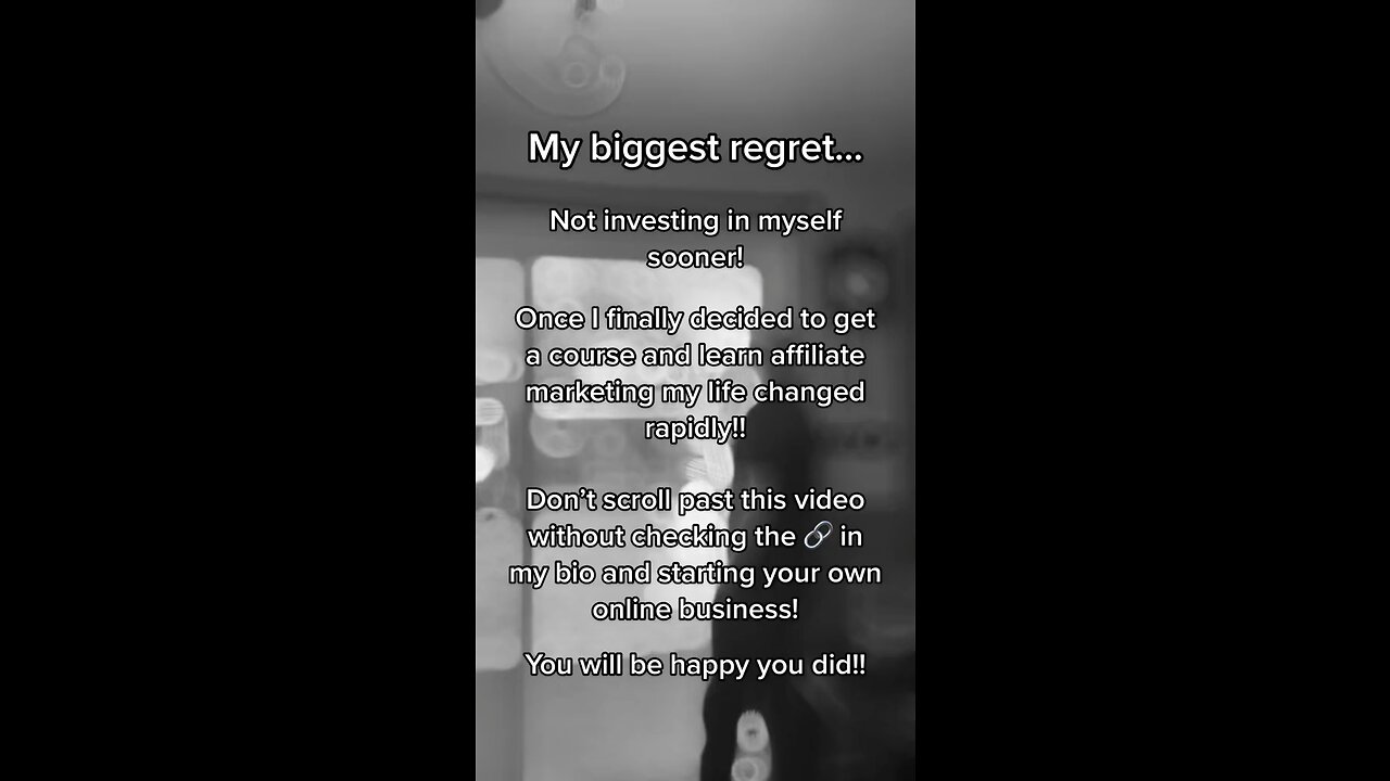 My biggest regret!!