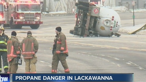 Propane truck accident still under investigation in Lackawanna