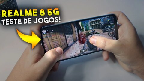 Realme 8 5G - Teste de JOGOS! COD Mobile, Asphalt 9 e Free Fire será que roda liso?