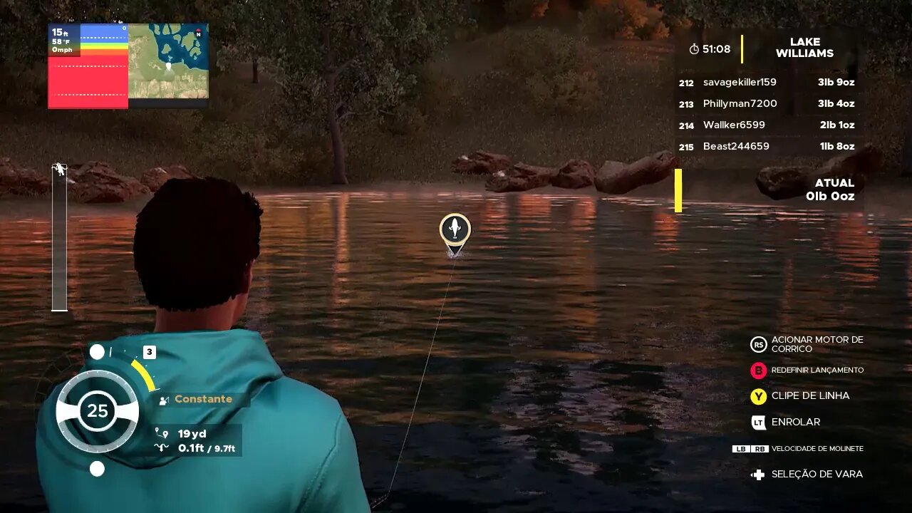 Fishing Sim World Pro Tour torneio semanal robalo 27/05/2019