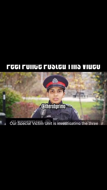 Why is the police making a statement in a foreign language - Peel Reginal Police
