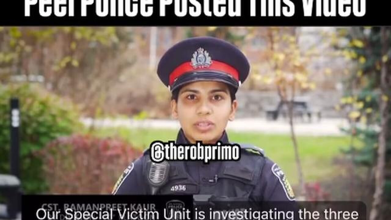 Why is the police making a statement in a foreign language - Peel Reginal Police