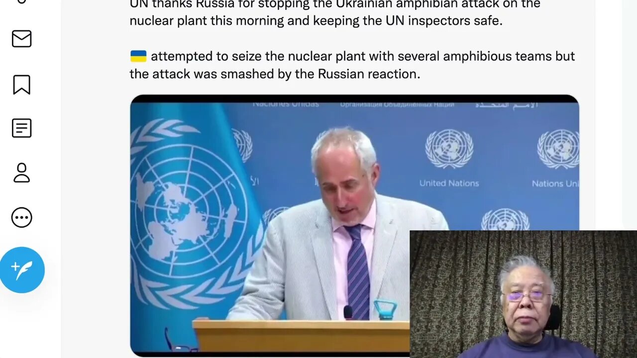 聯合國感謝俄羅斯阻止烏克蘭兩棲作戰部隊襲擊核電站，並確保聯合國檢查員的安全