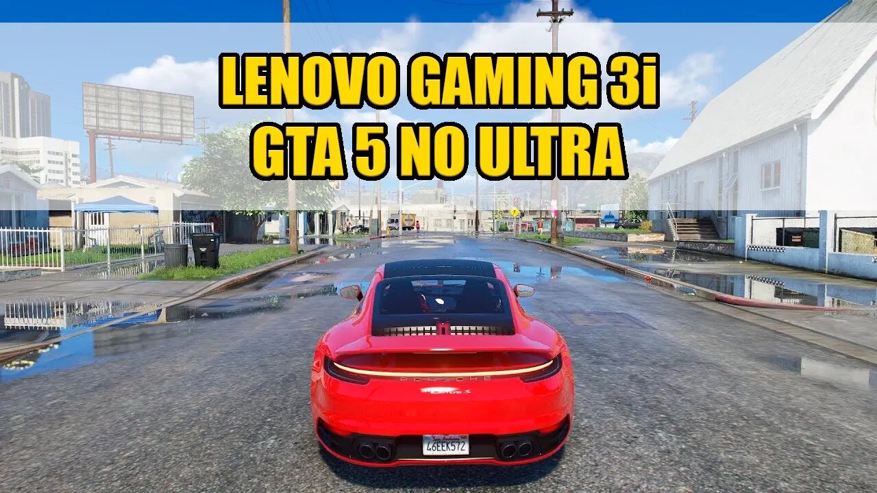 Lenovo Gaming 3i GTA 5 desempenho com 16GB RAM no ULTRA