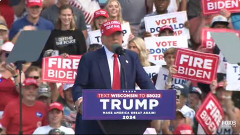 Watch live Trump courts voters at rally in Wisconsin