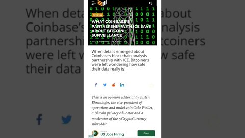 WHAT COINBASE’S PARTNERSHIP WITH ICE SAYS ABOUT BITCOIN SURVEILLANCE #cryptomash #cryptonews
