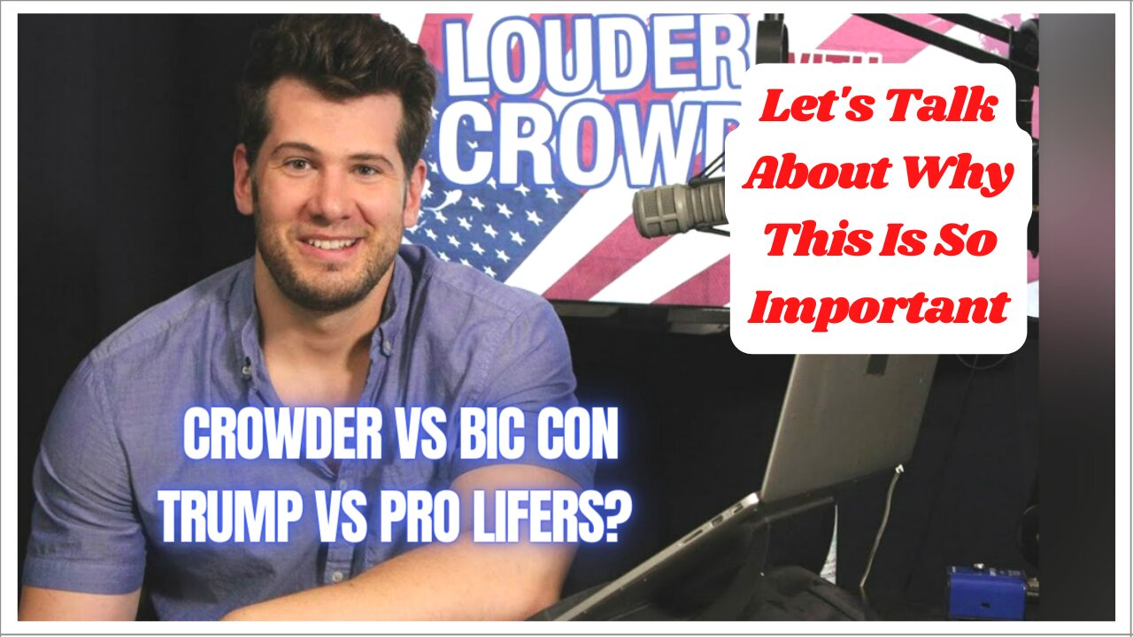 Not Another Crowder Video! But This Is Important! Why?