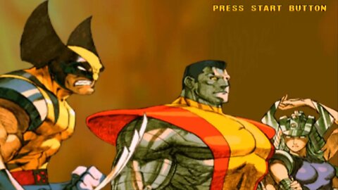 Marvel vs Capcom 2 Arcade Mode Gameplay Spiral, Colossus, Wolverine Adamantium