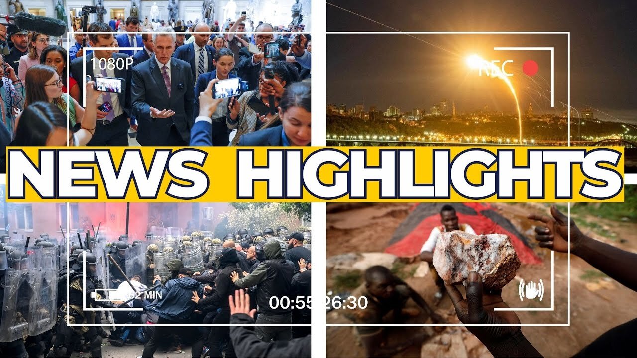 Headlines - US debt ceiling | Russian air strikes | Kosovo tension | Ghana miners