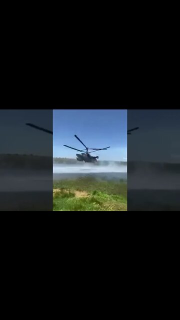 #Russian #Ka52s entertain the population of #Alchevsk in the #LPR #ukrainewar