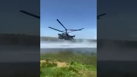 #Russian #Ka52s entertain the population of #Alchevsk in the #LPR #ukrainewar