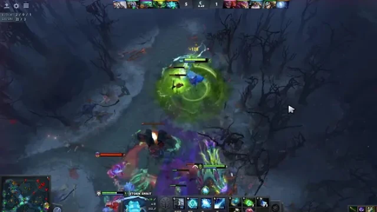 Dota 2 - Storm Spirit Combo with Viper 16min Easy win!!!