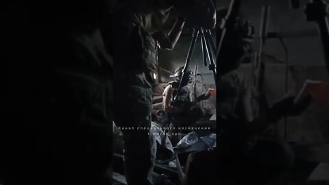 Russian army special forces on the front line