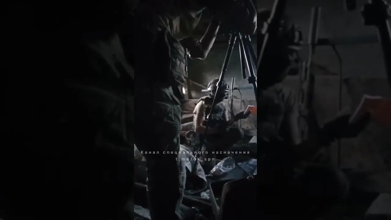 Russian army special forces on the front line