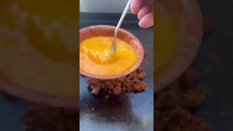 Loaded breakfast burritos on the loco cookers griddle