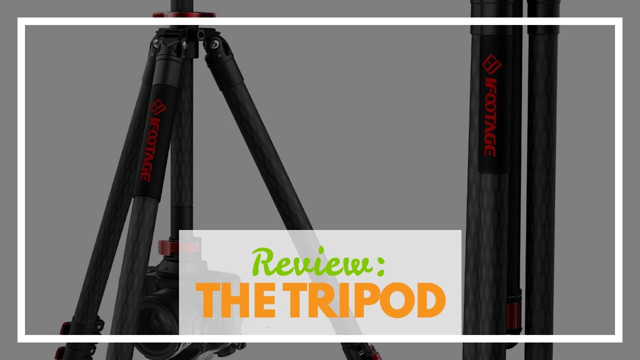 Review: IFOOTAGE 65" Carbon Fiber Video Tripod, Professional Camera Tripods 3 Sections with Cen...