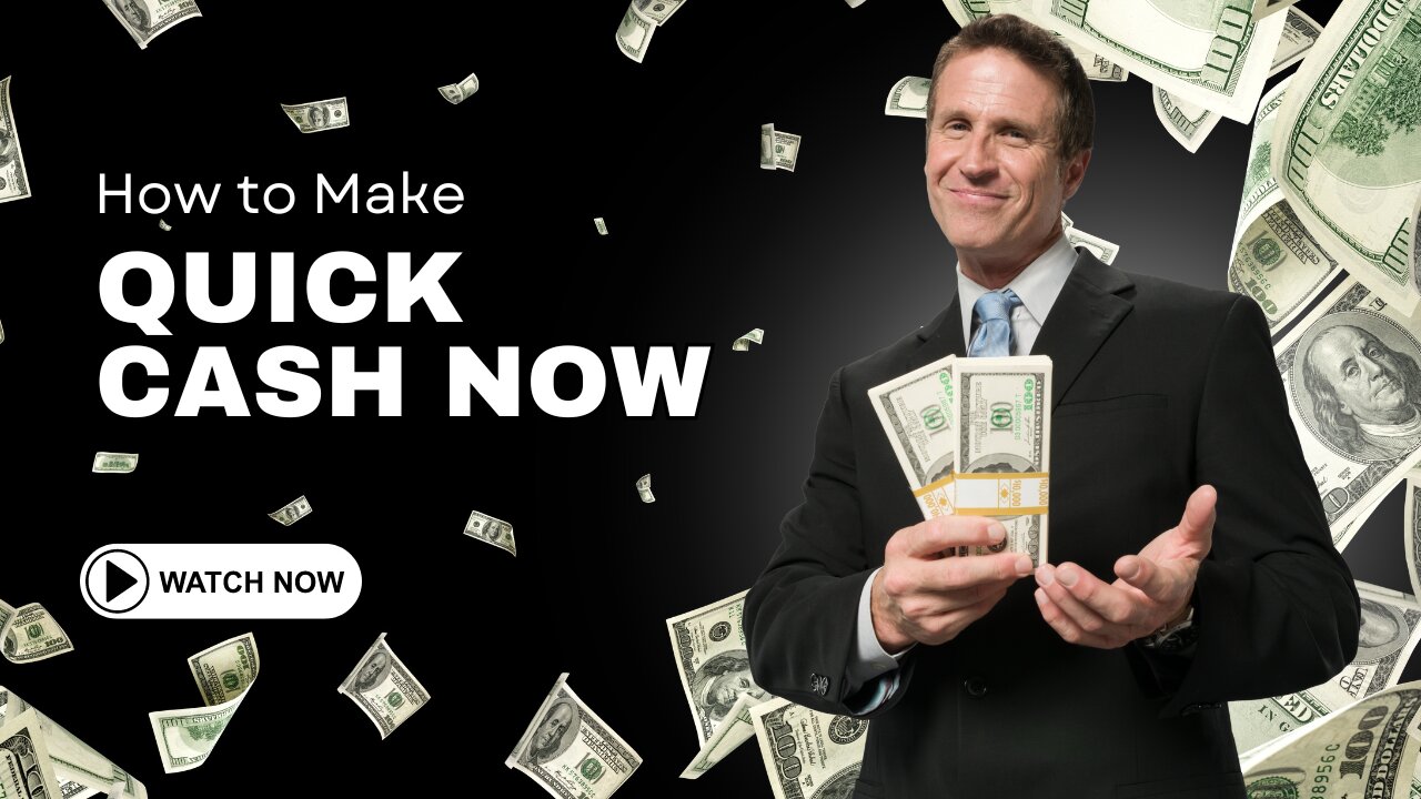 How to Make QUICK CASH NOW!🤑 This Video SHOWS You THREE Ways ANYONE Can Make $$$ in Their Spare Time
