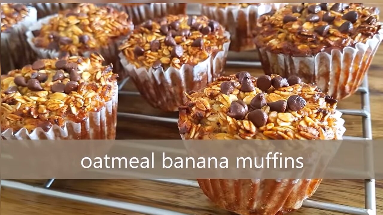 Banana Oatmeal Muffins Recipe