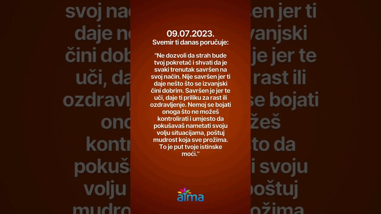 Poruka Svemira 09.07.2023