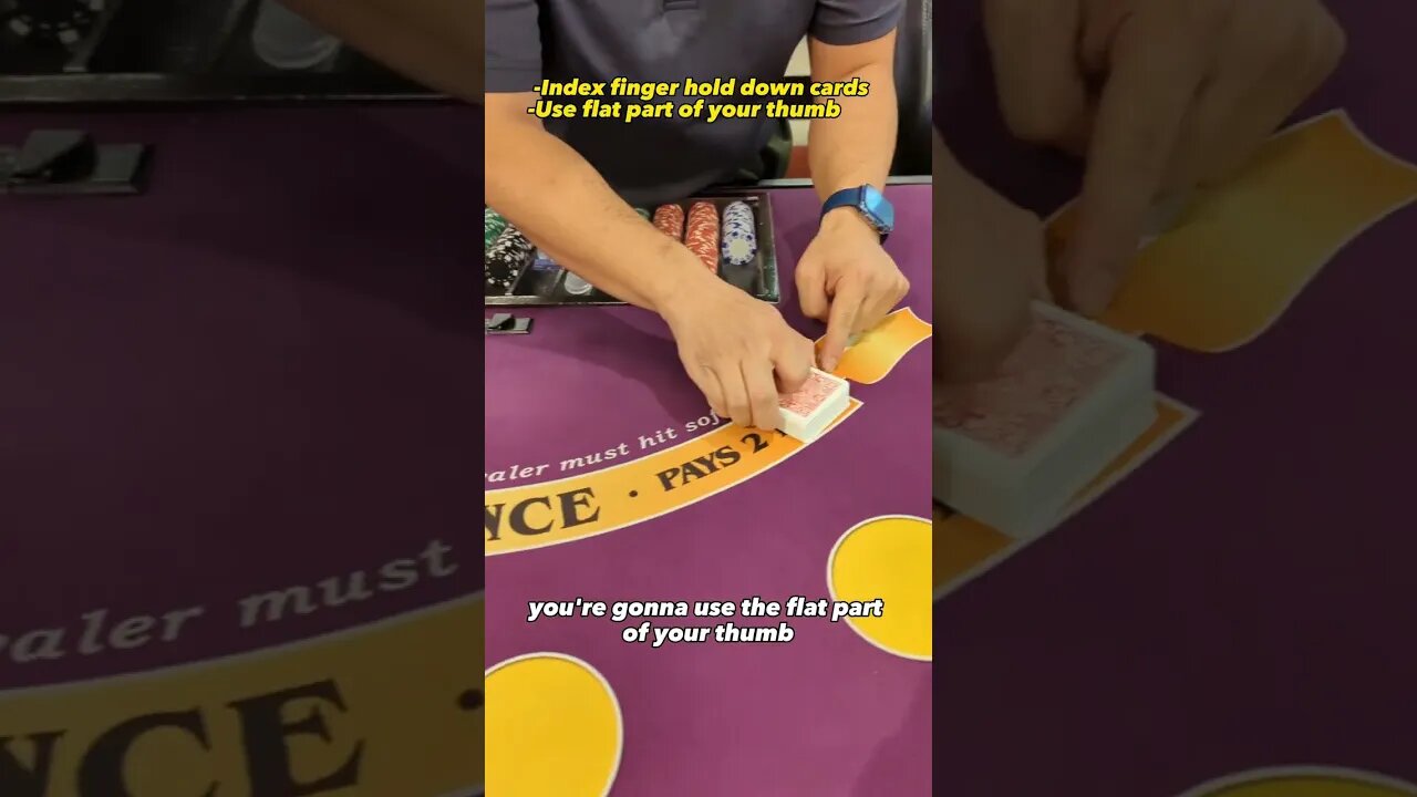 Alex show you how to spread cards #casinotips #poker