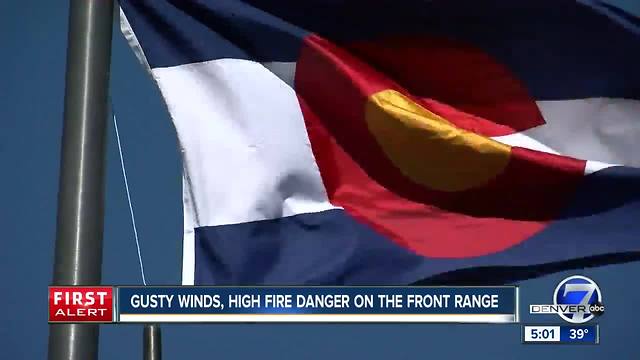 Fire danger high again Monday across Front Range, eastern Colorado