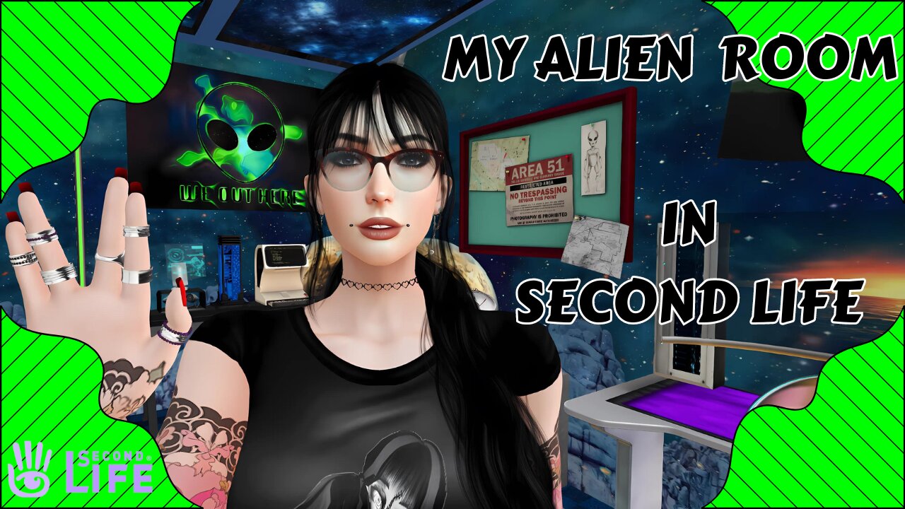 A Realist Showed Interest in My Alien Room in Second Life