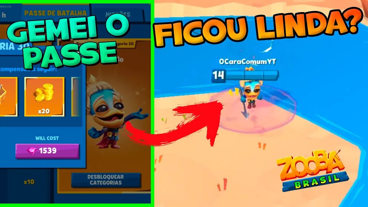 Gemei o Passe e PEGUEI a NOVA skin do ROMEO PRÍNCIPE! Zooba