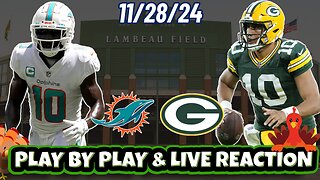 Green Bay Packers vs Miami Dolphins Live Reaction | WEEK 13 | 11/28 | NFL | Packers vs Dolphins