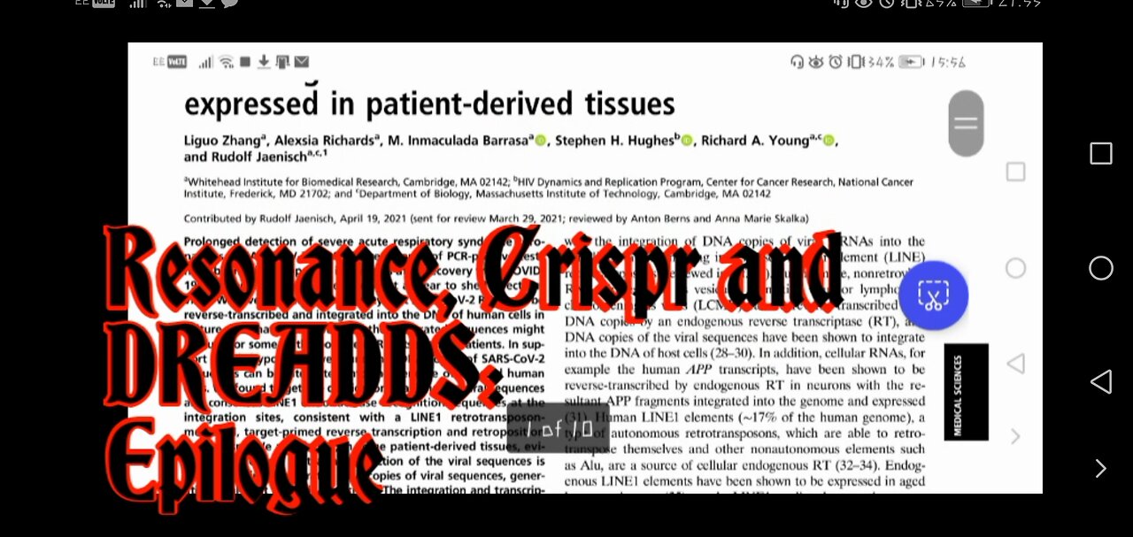 Resonance, Crispr and DREADDS: Epilogue