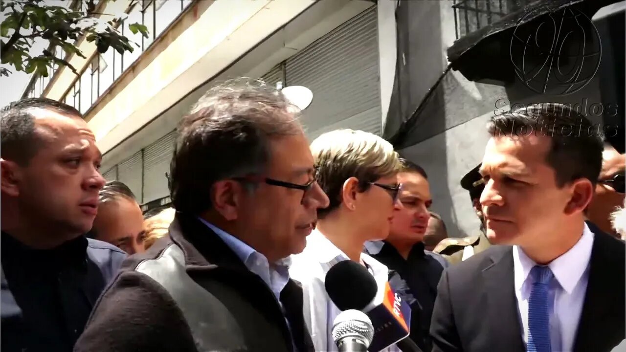 🎥Declaración a medios del Pdte. Gustavo Petro acompañando las marchas por las reformas del Gobierno👇