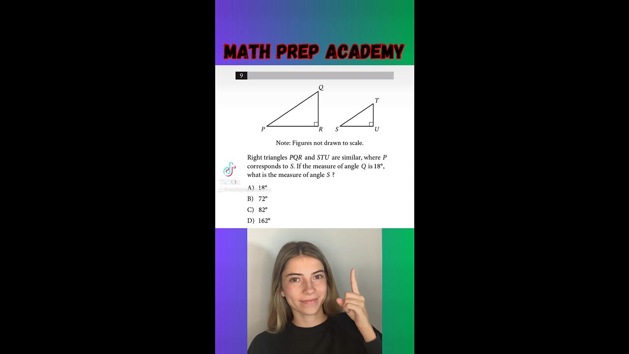 Can you solve this similar triangles?! #sat #satreview #math