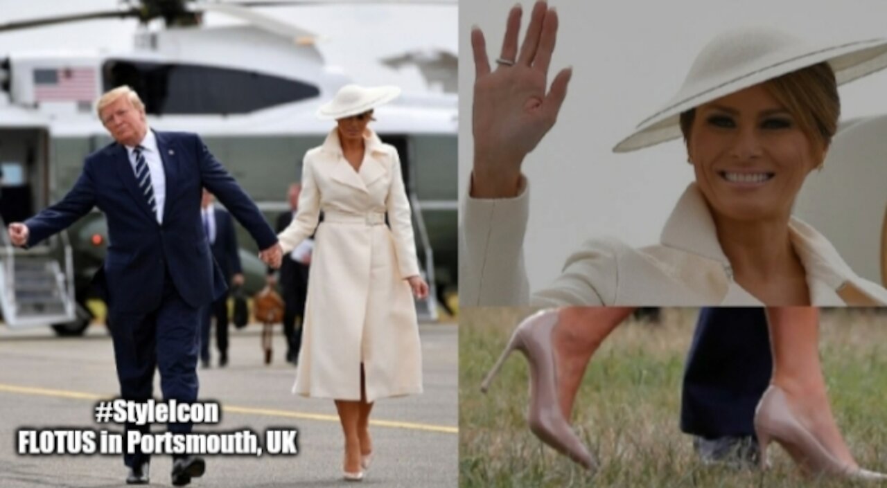 FLOTUS Leaving England