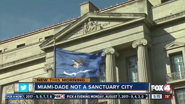 DOJ letter says Miami-Dade officially isn't 'sanctuary city'