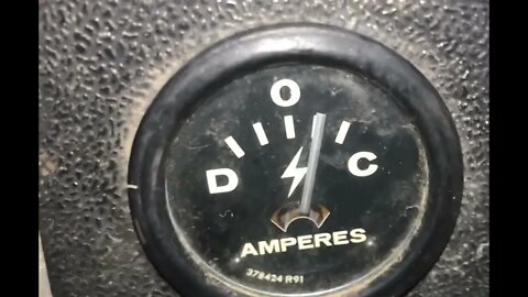 Antique amp meter function under load from charging system