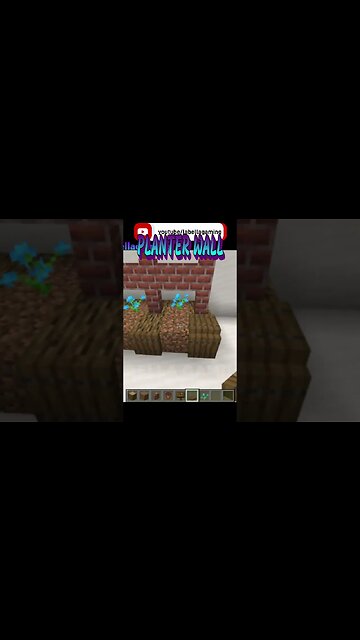 Brick and Planter Wall | Minecraft